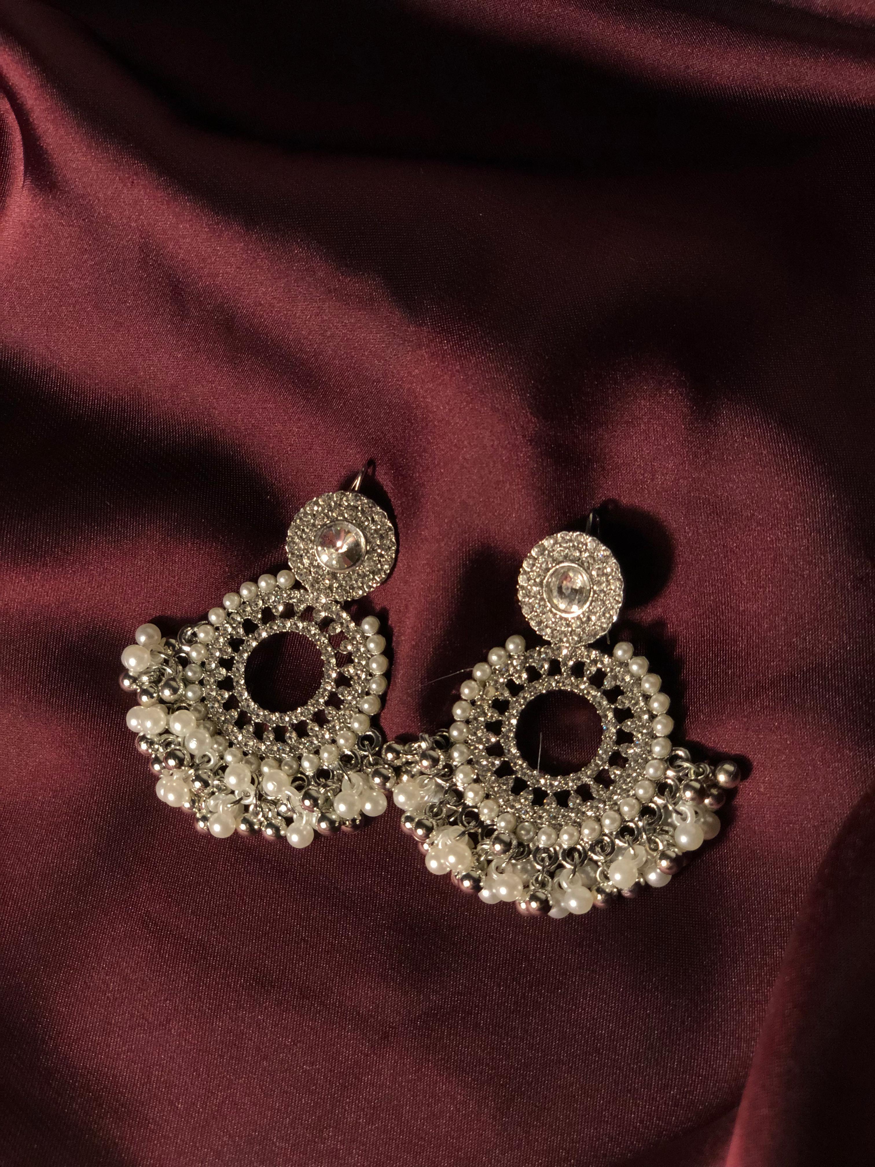 Silver Moon Earrings